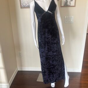 Free People Low Key Crushin’ Velvet Maxi Dress in Rare Night color